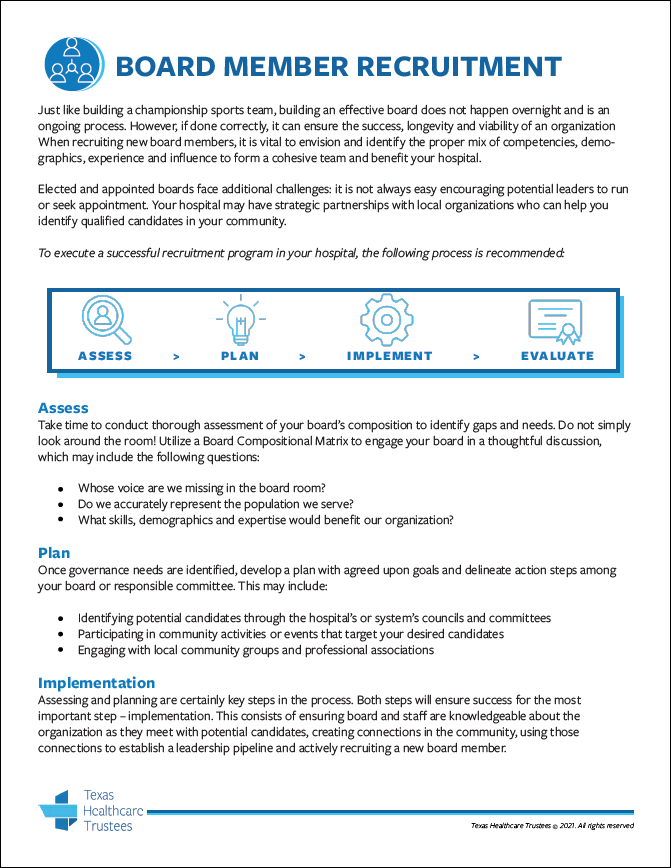 Board Member Recruitment